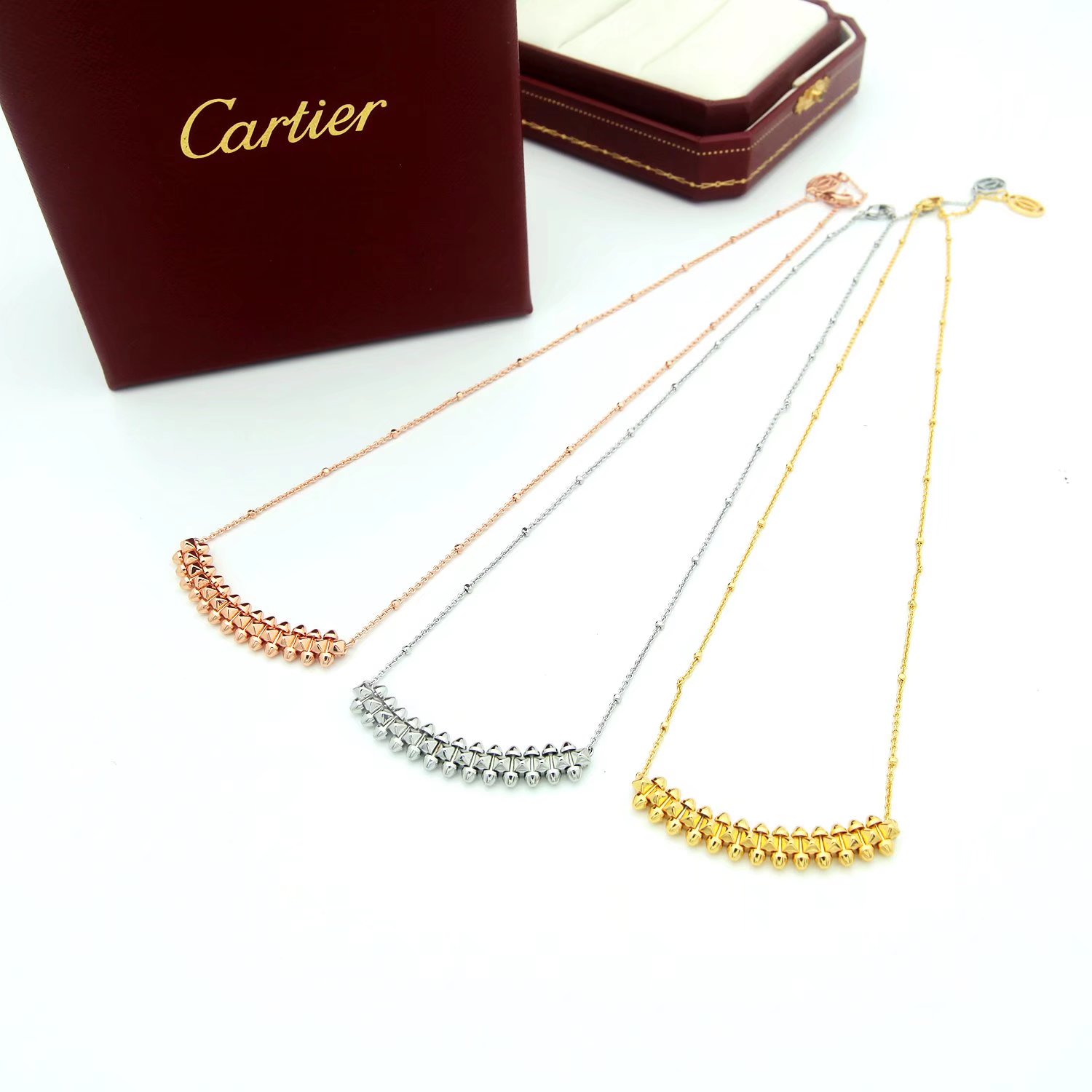 Cartier Clash de Cartier necklace 18k rose gold 18k yellow gold 18k white gold 42cm