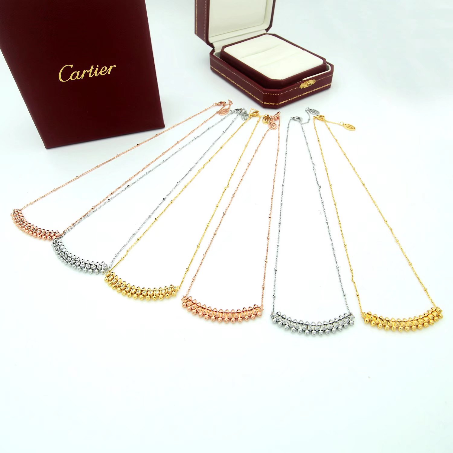 Cartier Clash de Cartier necklace 18k rose gold 18k yellow gold 18k white gold 42cm