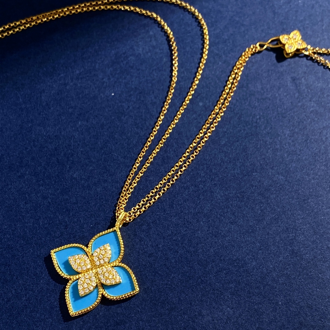 Van Cleef Arpels Venetian Princess necklace Yellow gold with diamond pave available with black onyx blue lapis lazuli white mother-of-pearl turquoise or green malachite inlay 42cm