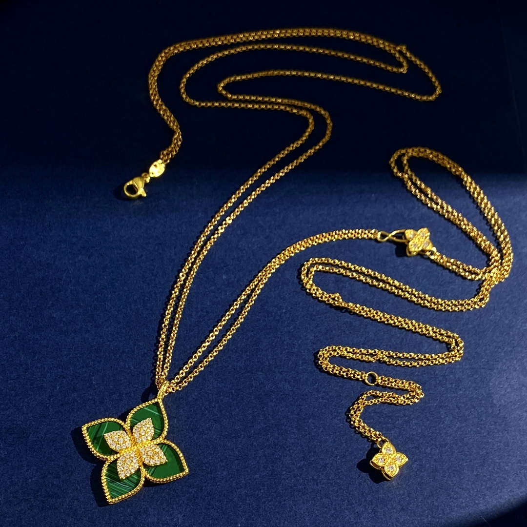 Van Cleef Arpels Venetian Princess necklace Yellow gold with diamond pave available with black onyx blue lapis lazuli white mother-of-pearl turquoise or green malachite inlay 42cm
