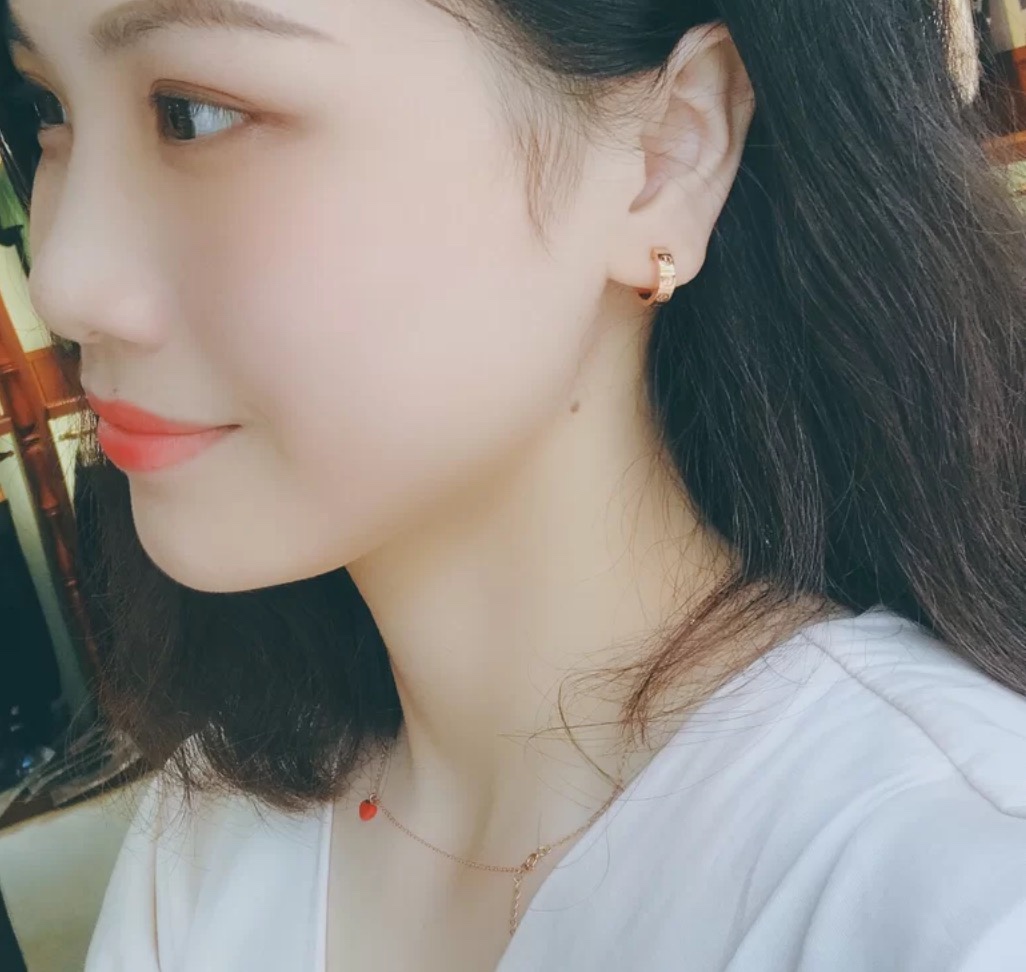 Cartier Love earrings 18k white gold 18k yellow gold 18k rose gold no gemstones 13mm hoop diameter