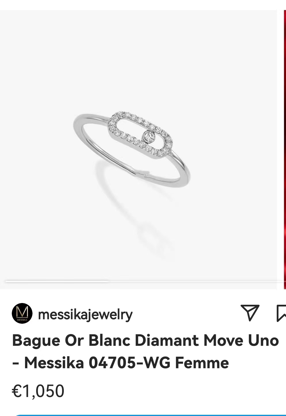 Messika Move Uno ring Yellow gold white gold rose gold with diamonds 6 7 8