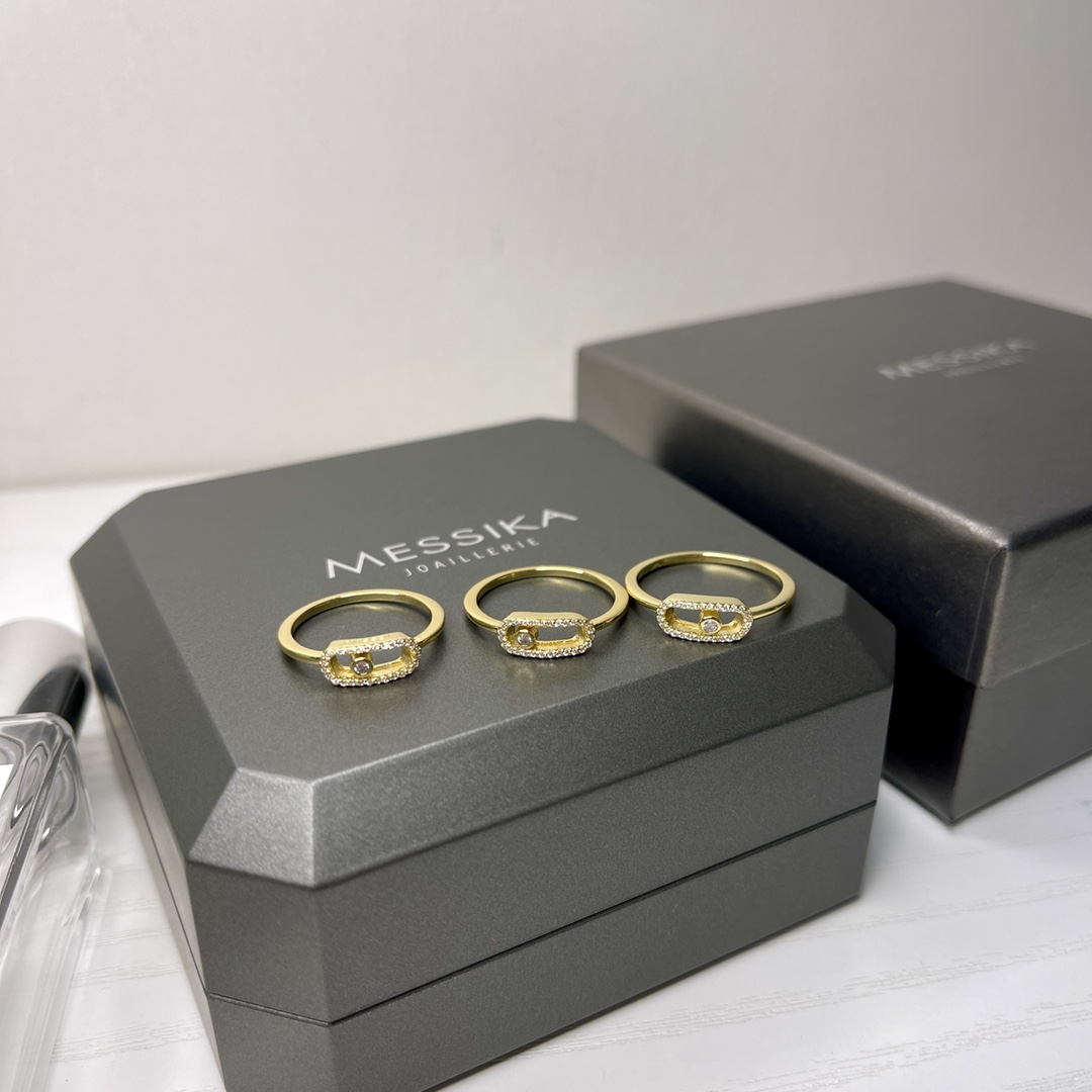 Messika Move Uno ring Yellow gold white gold rose gold with diamonds 6 7 8