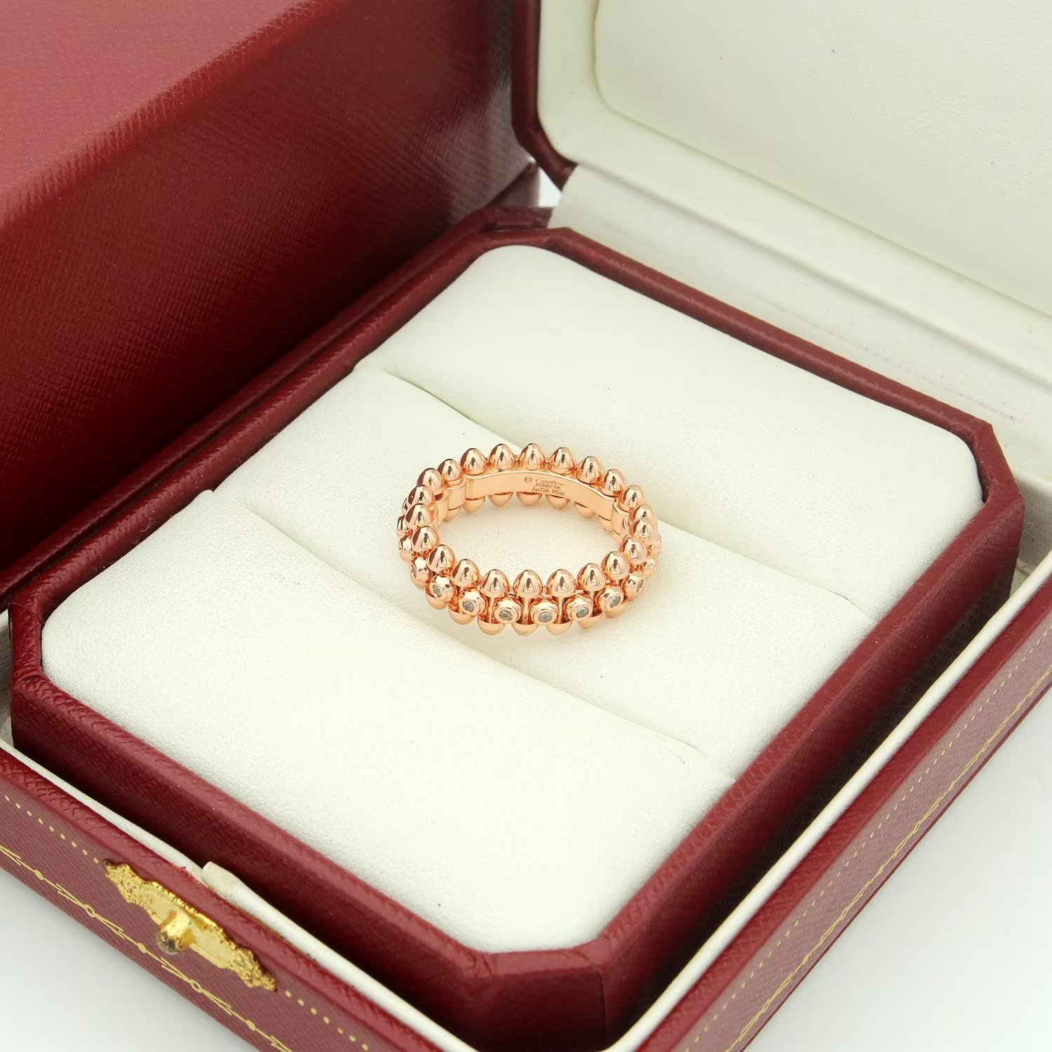 Cartier Clash de Cartier ring 18K yellow gold 18K rose gold 18K white gold diamond accents 6 7 8 9