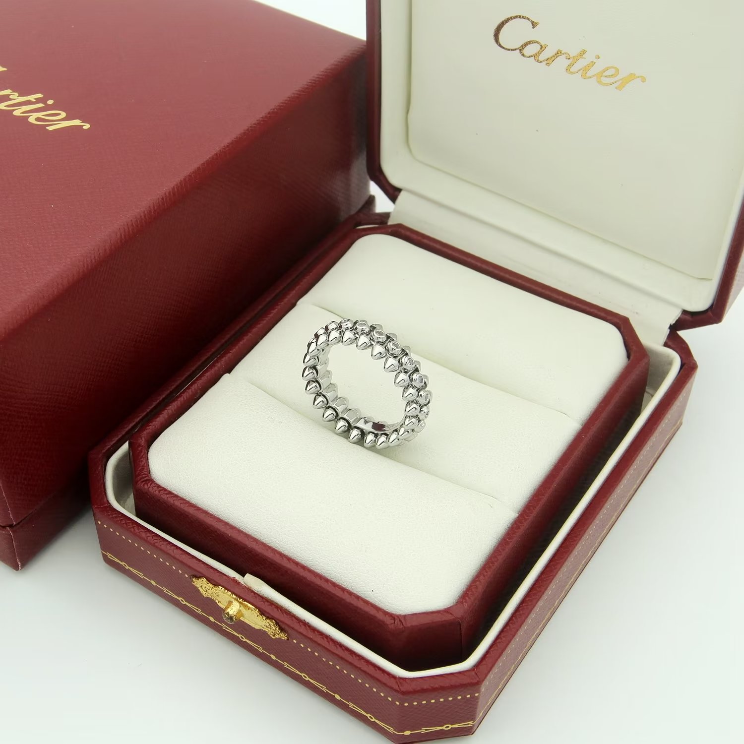 Cartier Clash de Cartier ring 18K yellow gold 18K rose gold 18K white gold diamond accents 6 7 8 9