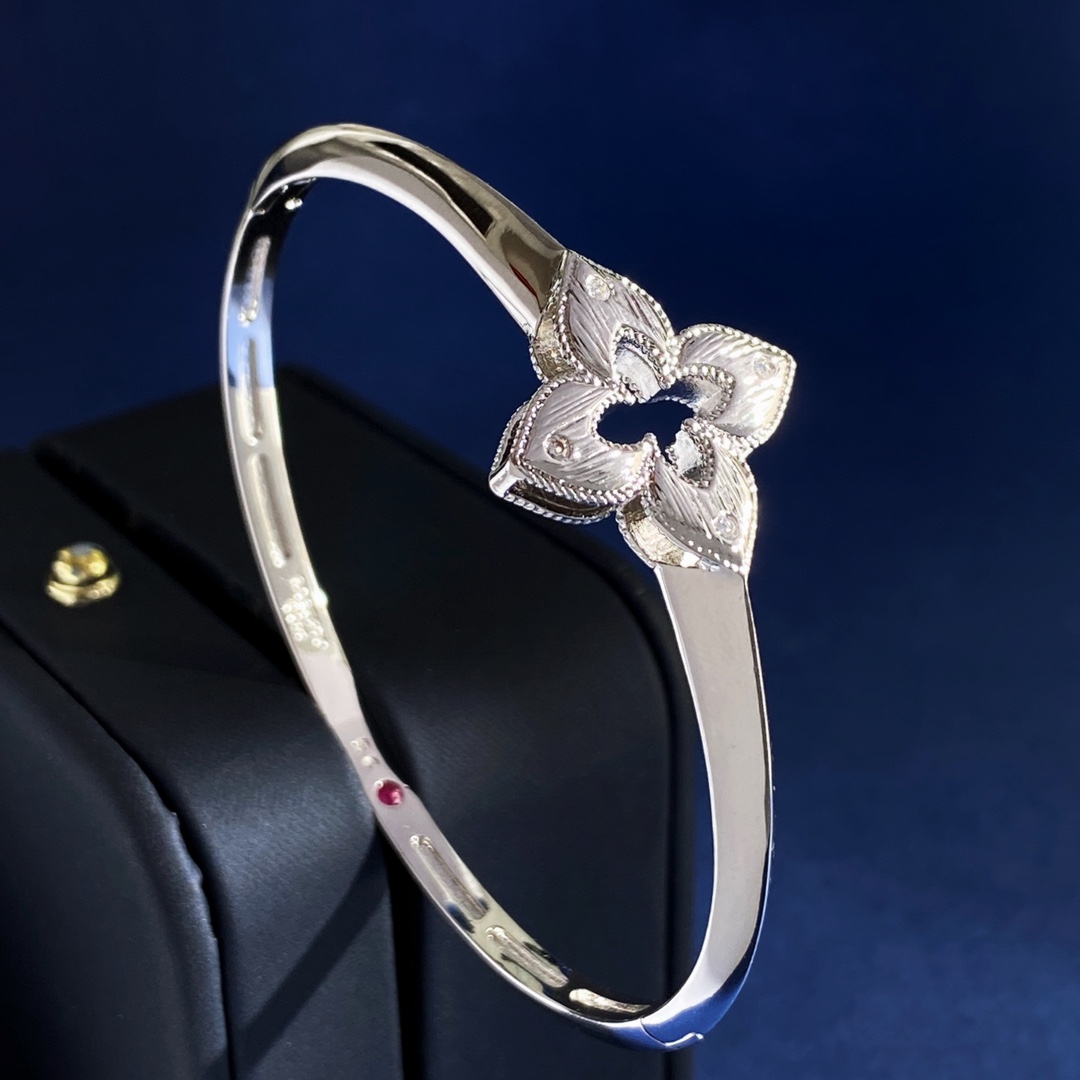 Roberto Coin Venetian Princess bracelet 18K yellow gold with white diamonds 18K rose gold with blue lapis lazuli and white diamonds 18K white gold with white diamonds 17cm