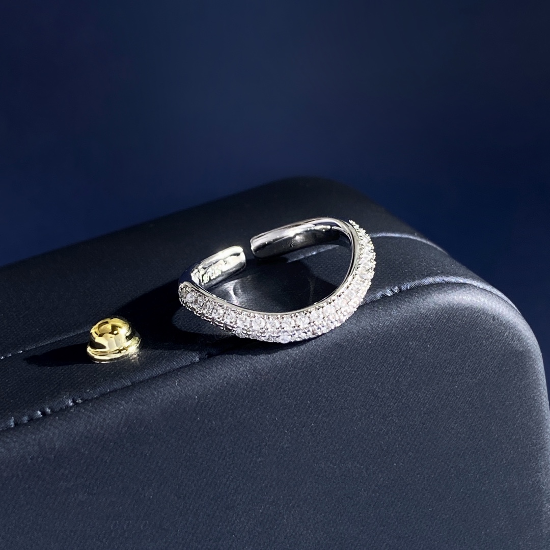 Cartier Etincelle de Cartier Wedding Band ring Yellow gold with clear round brilliant-cut diamonds 52