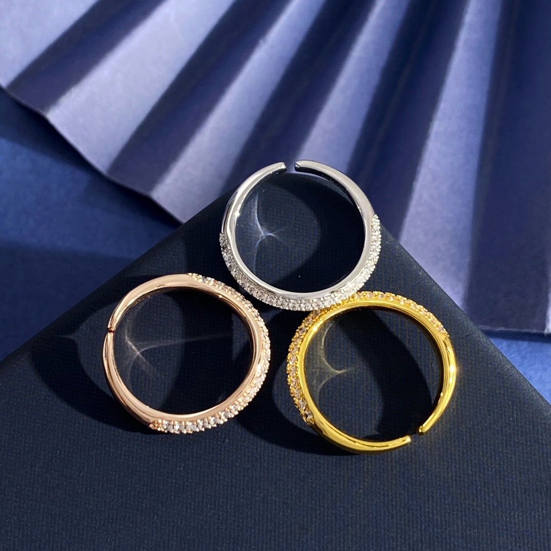 Cartier Etincelle de Cartier Wedding Band ring Yellow gold with clear round brilliant-cut diamonds 52