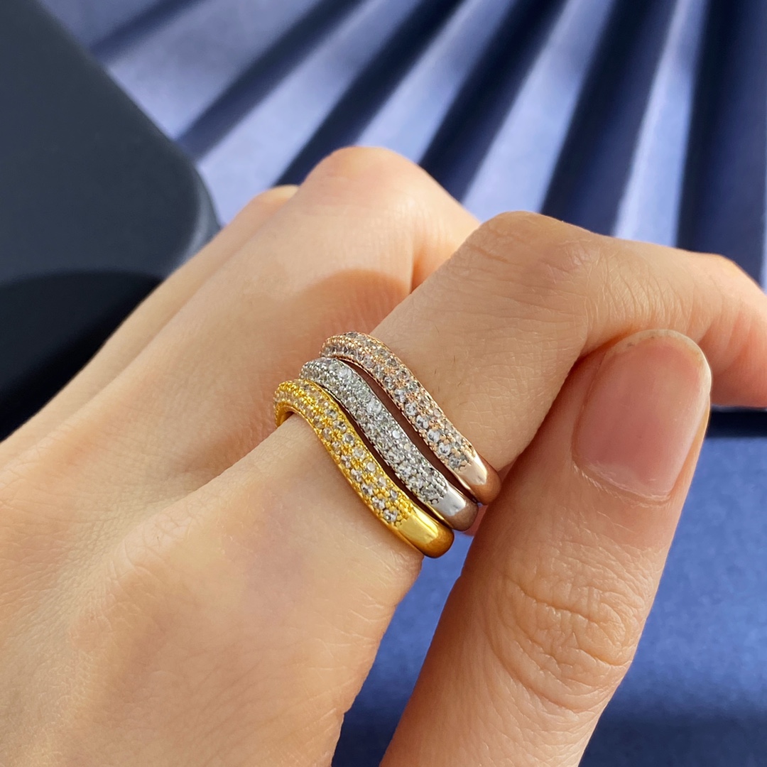 Cartier Etincelle de Cartier Wedding Band ring Yellow gold with clear round brilliant-cut diamonds 52