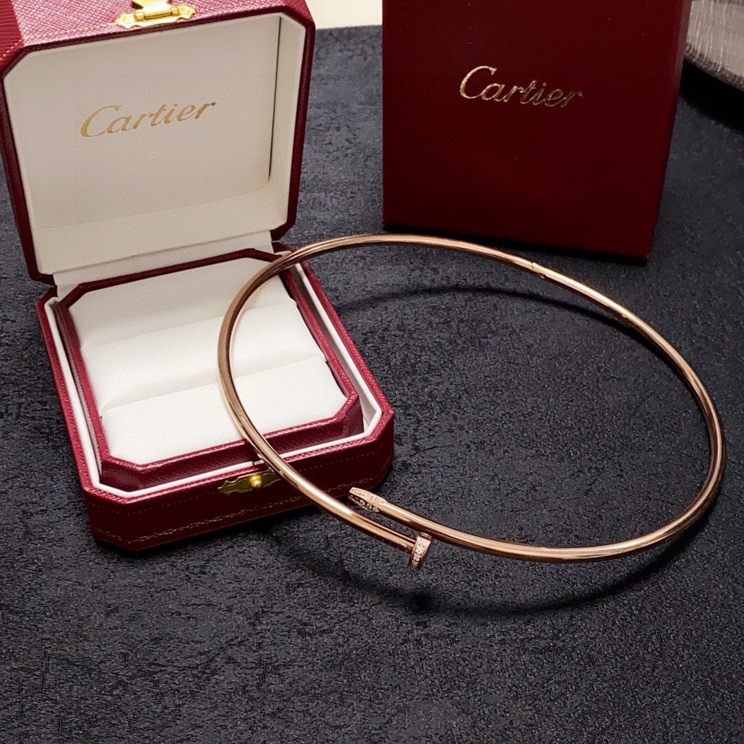 Cartier Juste un Clou necklace Yellow gold white gold rose gold with diamond accents 40cm