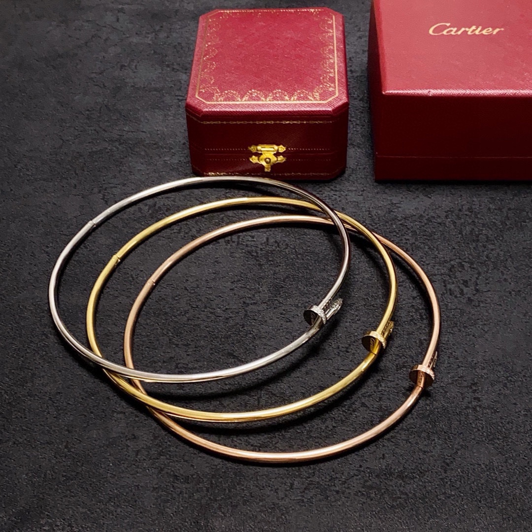 Cartier Juste un Clou necklace Yellow gold white gold rose gold with diamond accents 40cm