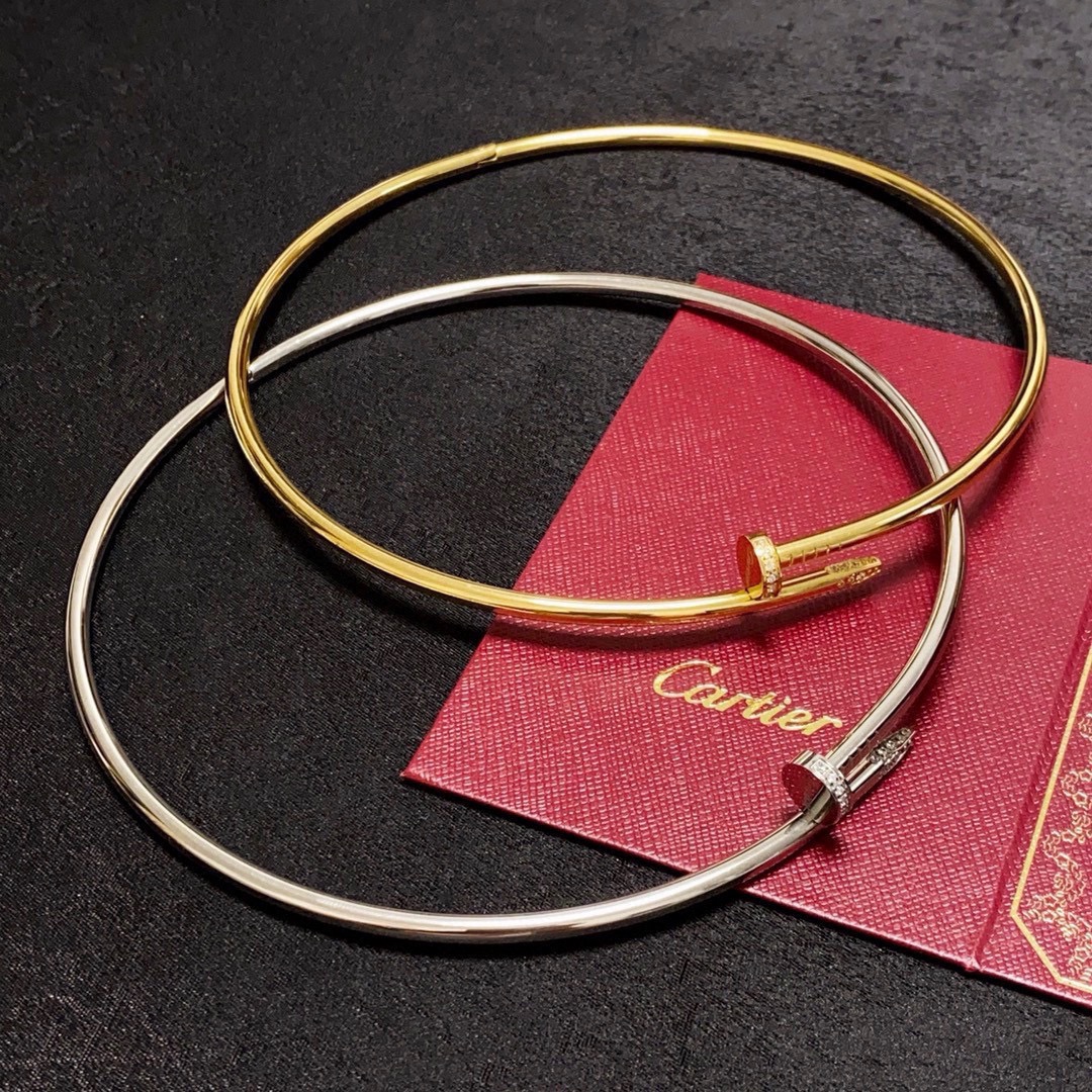 Cartier Juste un Clou necklace Yellow gold white gold rose gold with diamond accents 40cm