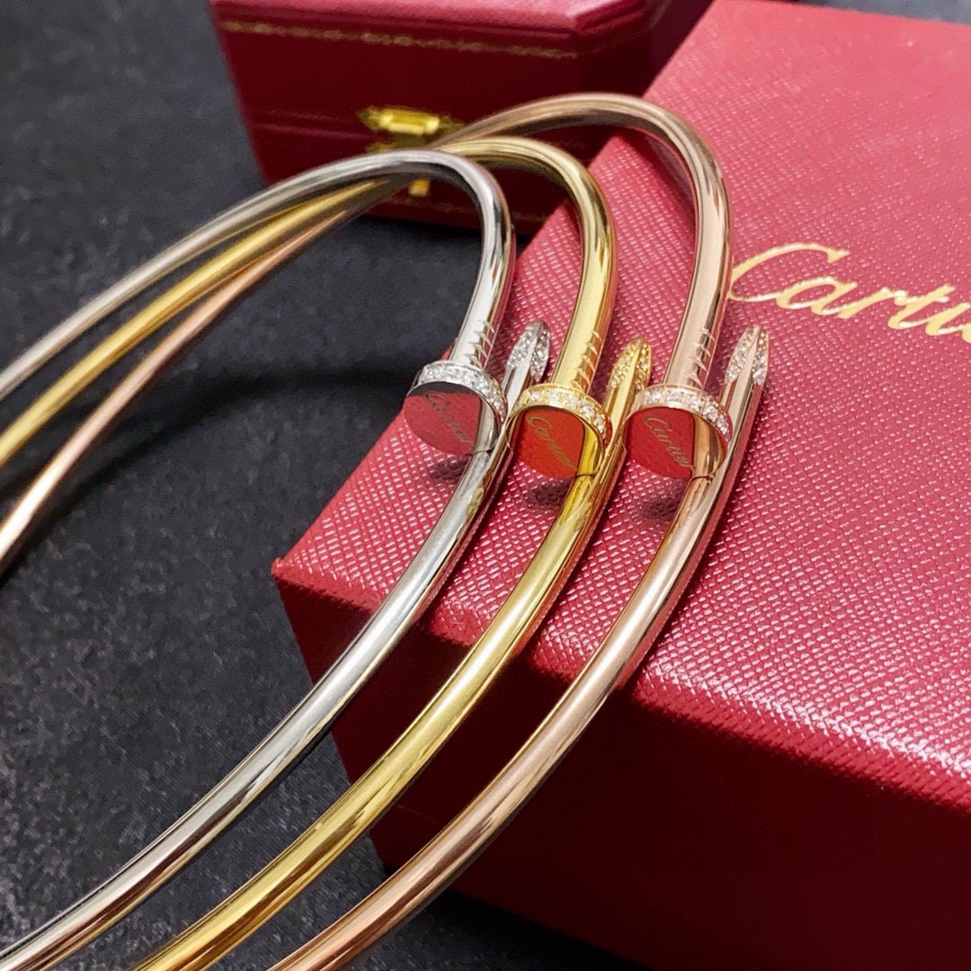 Cartier Juste un Clou necklace Yellow gold white gold rose gold with diamond accents 40cm