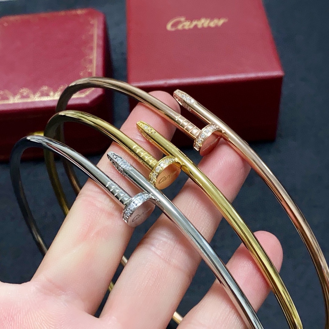 Cartier Juste un Clou necklace Yellow gold white gold rose gold with diamond accents 40cm