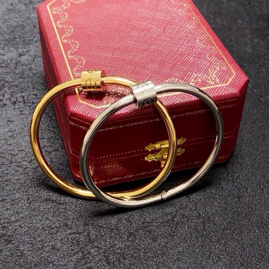 Cartier Love Bangle bracelet 18k yellow gold 18k white gold 17