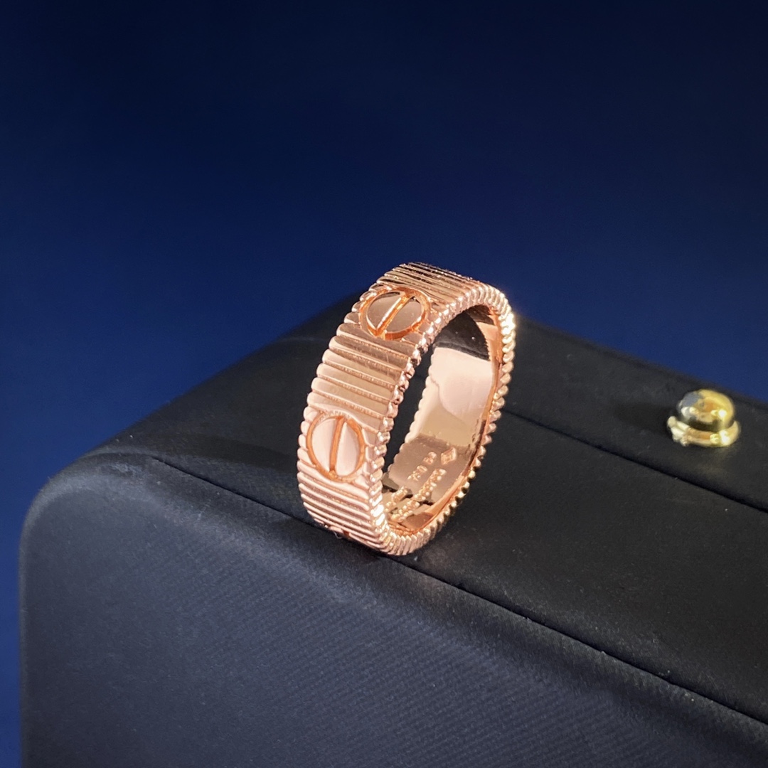 Cartier Love Ring Striated ring Yellow gold rose gold white gold no gemstones 50