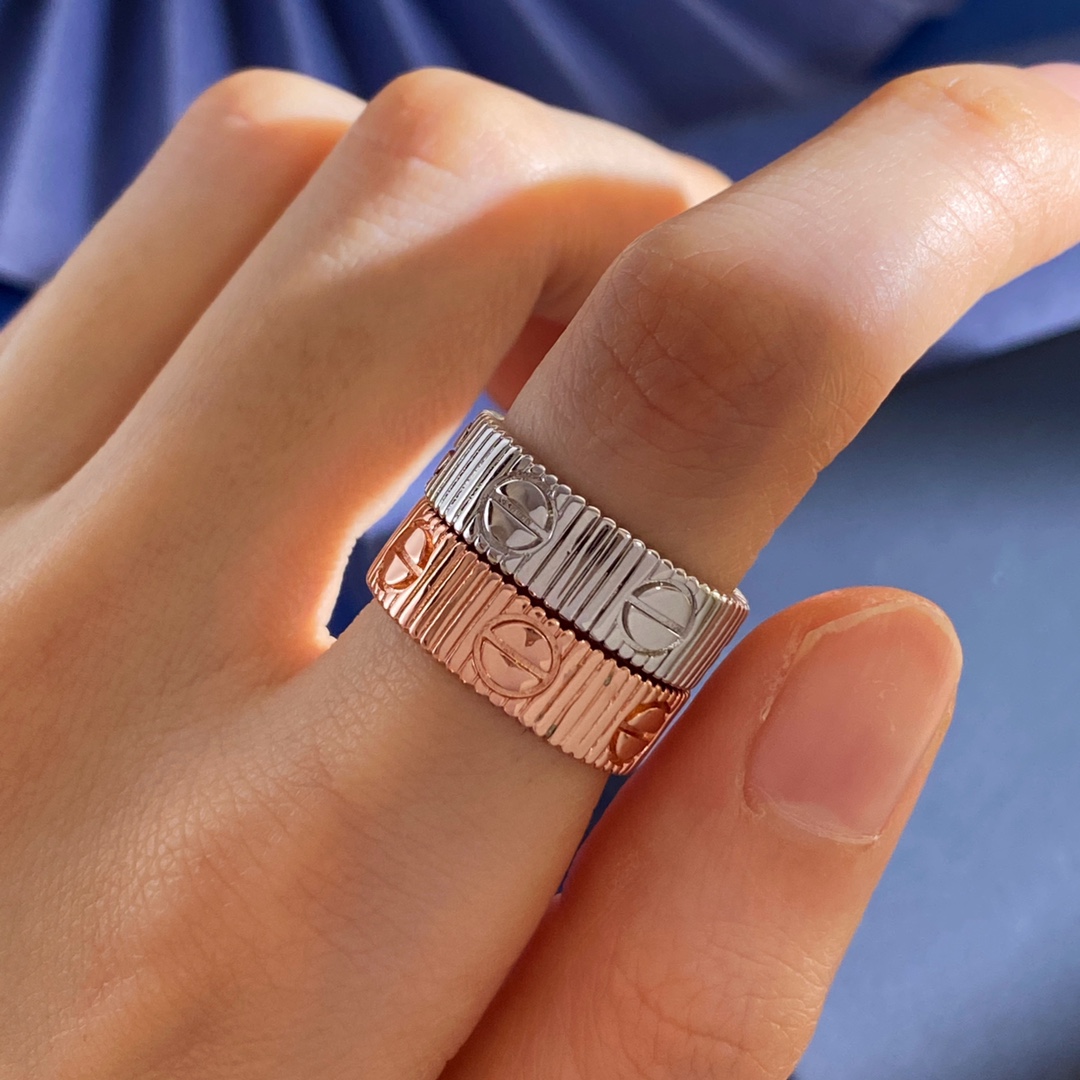Cartier Love Ring Striated ring Yellow gold rose gold white gold no gemstones 50