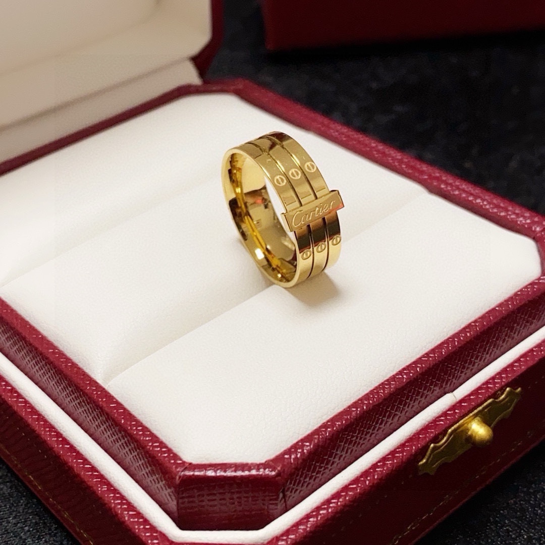 Cartier Maillon Panthere ring yellow gold 7