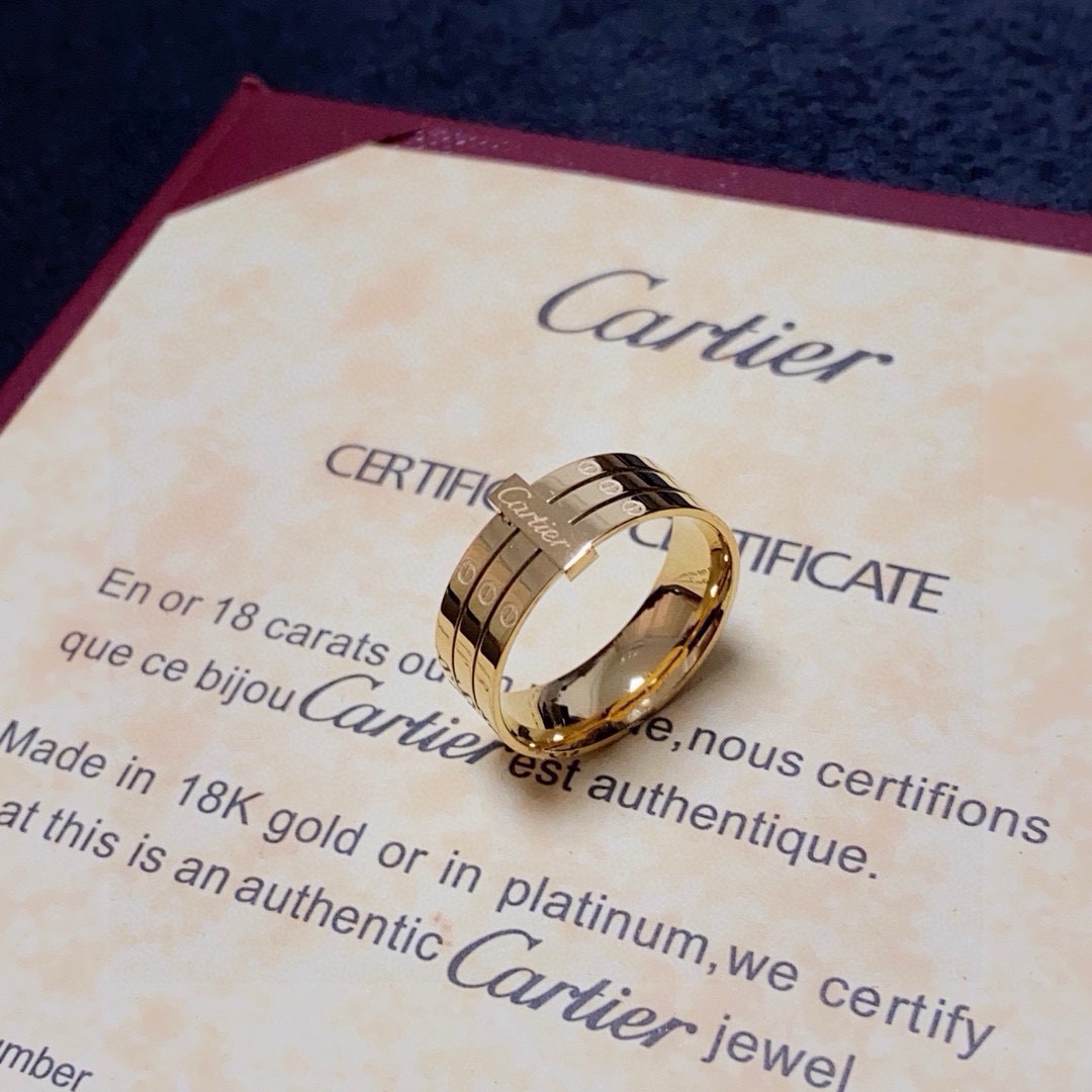 Cartier Maillon Panthere ring yellow gold 7
