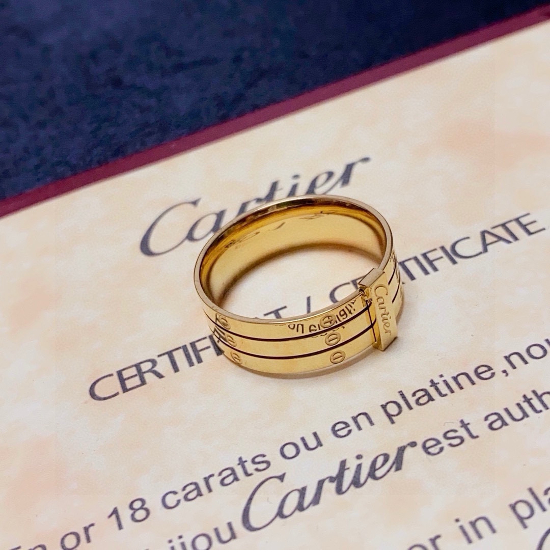 Cartier Maillon Panthere ring yellow gold 7