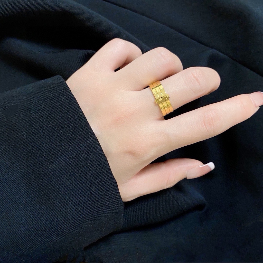 Cartier Maillon Panthere ring yellow gold 7