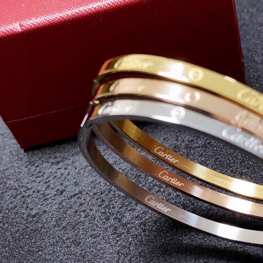 Cartier Love bracelet 18k yellow gold 18k rose gold 18k white gold no gemstones 17