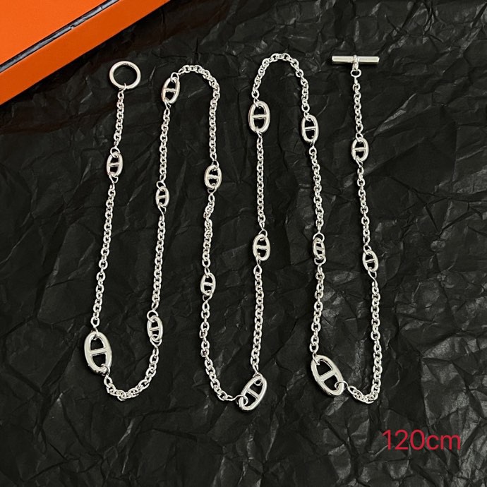 Collana Hermes Farandole in argento 120 cm