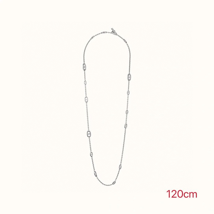 Collana Hermes Farandole in argento 120 cm