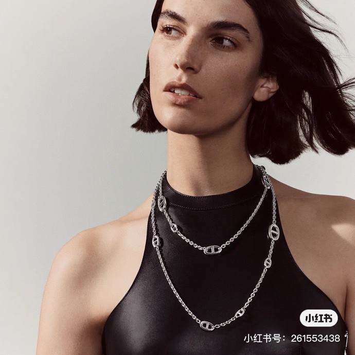 Collana Hermes Farandole in argento 120 cm