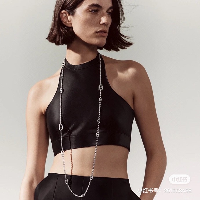 Collana Hermes Farandole in argento 120 cm
