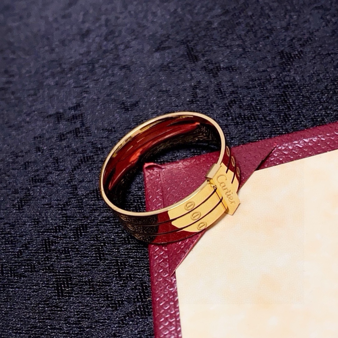 Cartier Maillon Panthere ring 14K yellow gold no accent stones 7