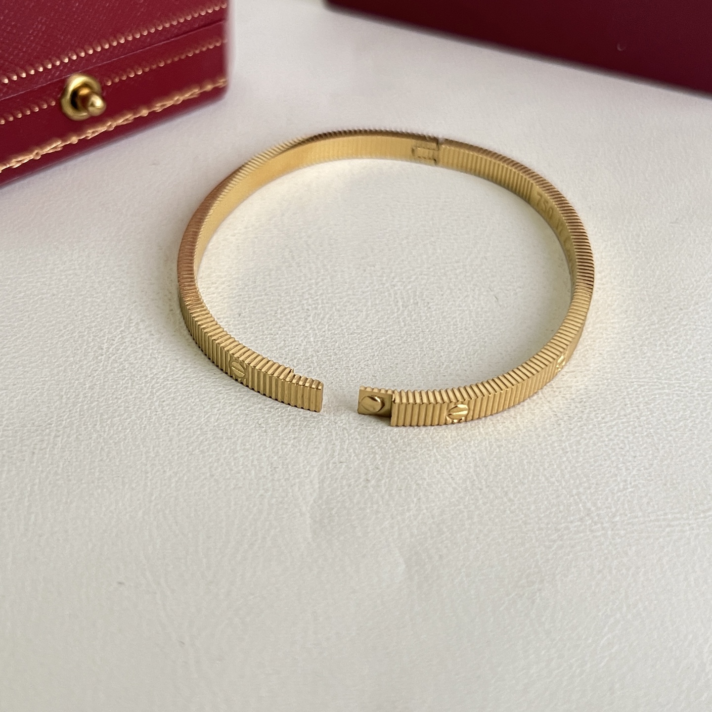 Cartier Love Bangle bracelet Yellow gold rose gold black finish 17