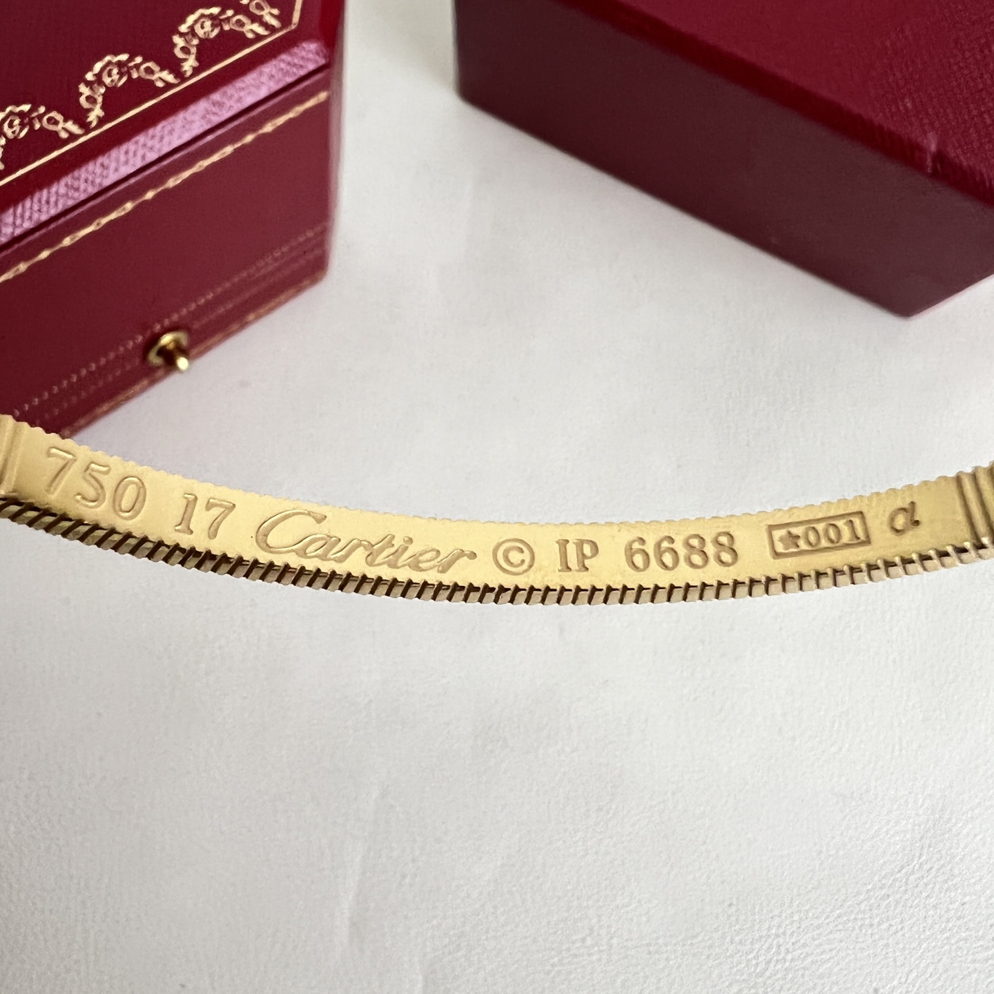 Cartier Love Bangle bracelet Yellow gold rose gold black finish 17