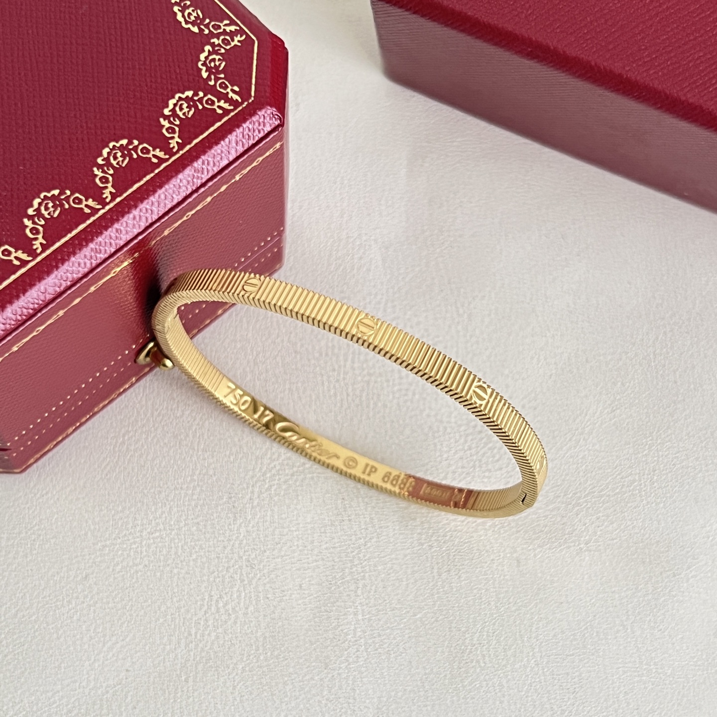 Cartier Love Bangle bracelet Yellow gold rose gold black finish 17