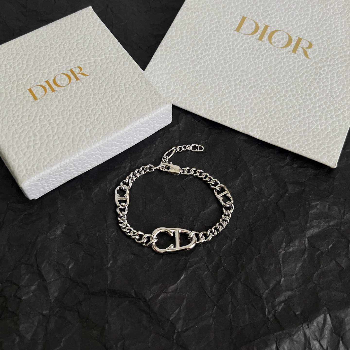 Dior CD Icon Chain Link Bracelet bracelet Silver-toned brass no gemstones 19cm
