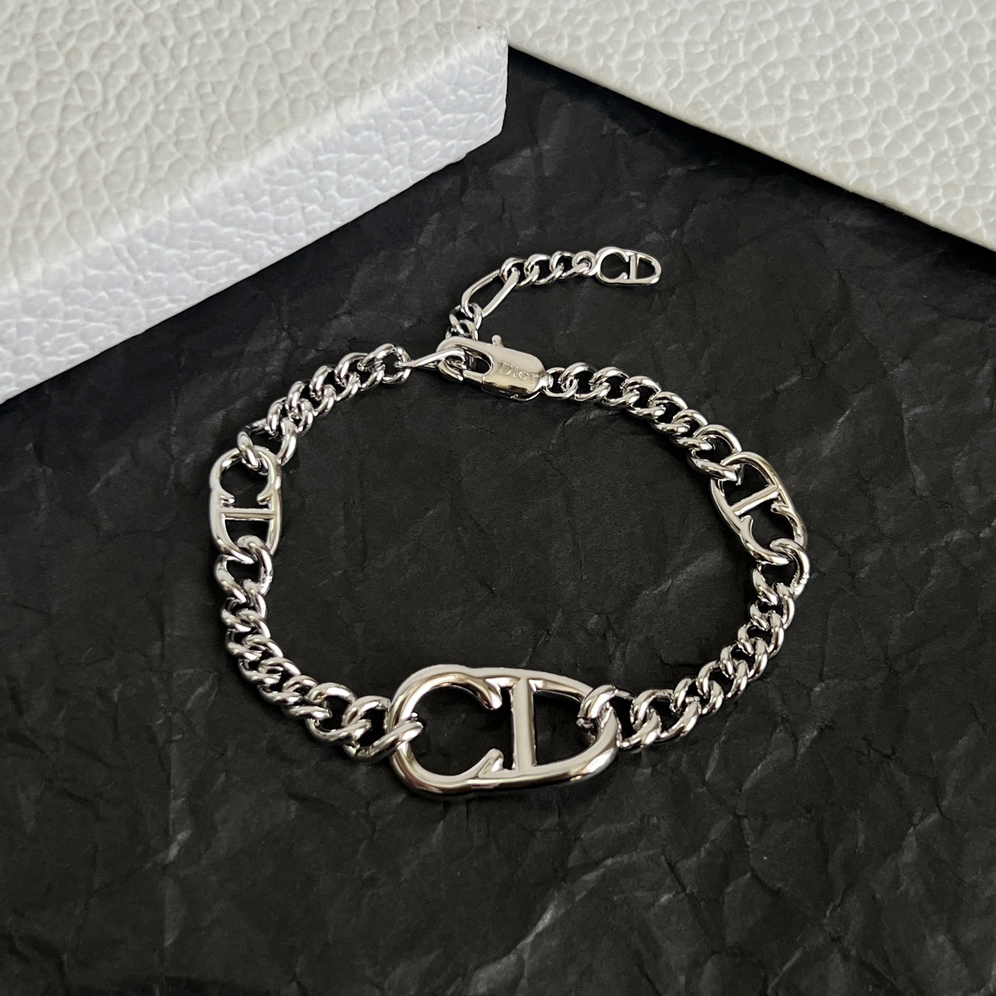 Dior CD Icon Chain Link Bracelet bracelet Silver-toned brass no gemstones 19cm