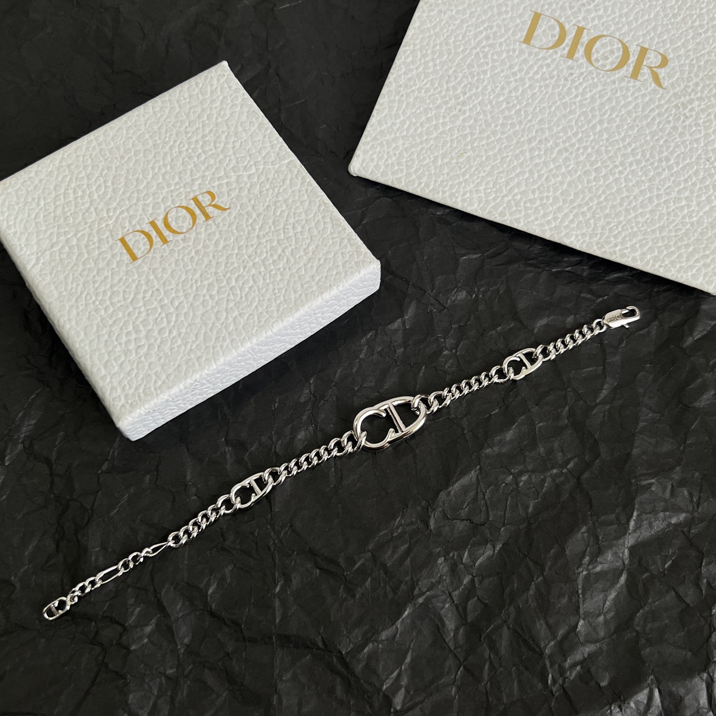 Dior CD Icon Chain Link Bracelet bracelet Silver-toned brass no gemstones 19cm