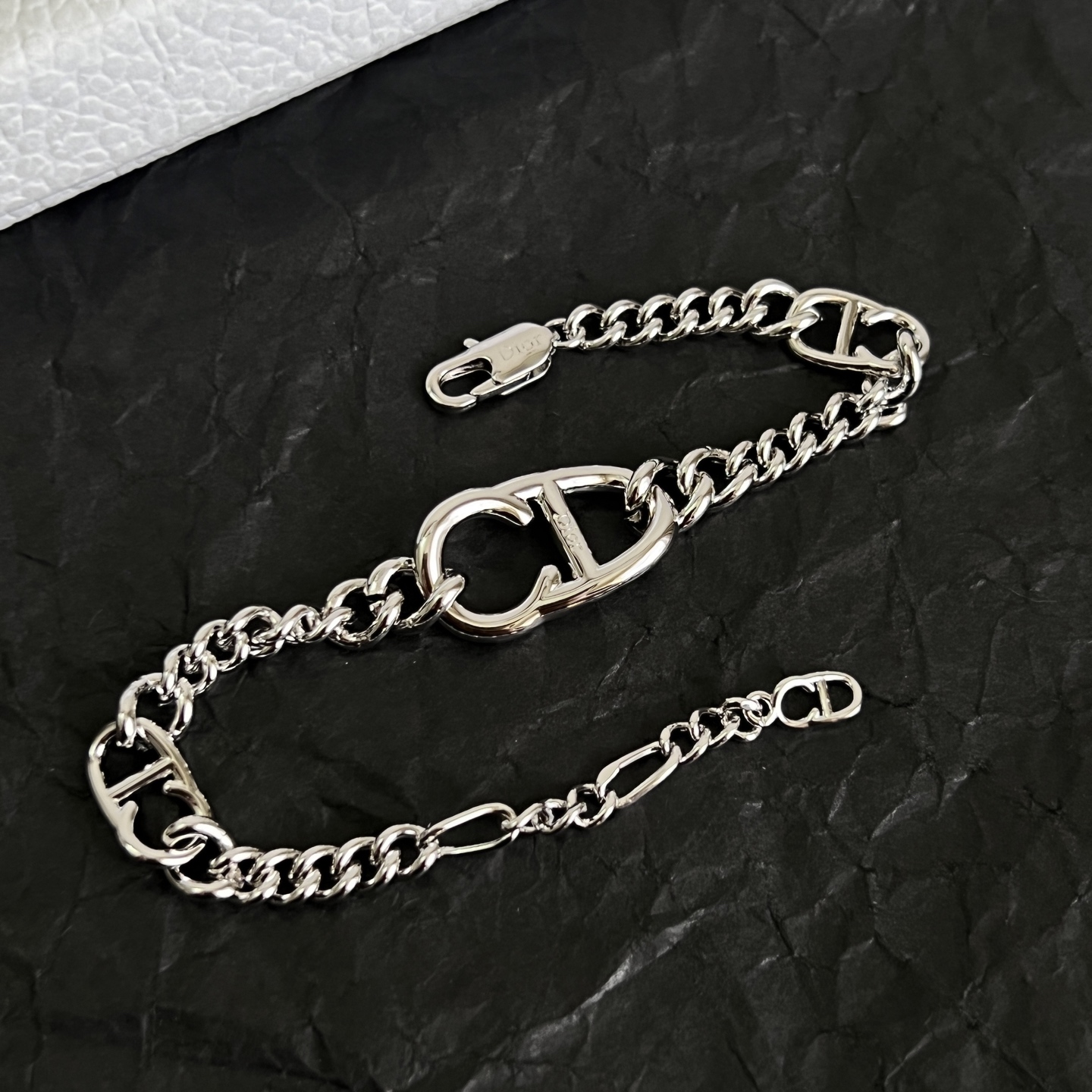 Dior CD Icon Chain Link Bracelet bracelet Silver-toned brass no gemstones 19cm