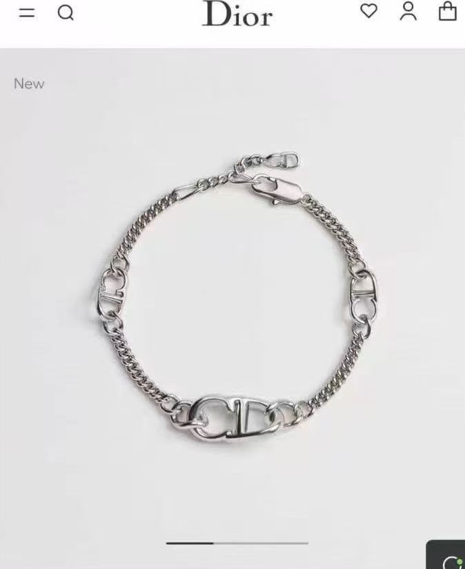 Dior CD Icon Chain Link Bracelet bracelet Silver-toned brass no gemstones 19cm