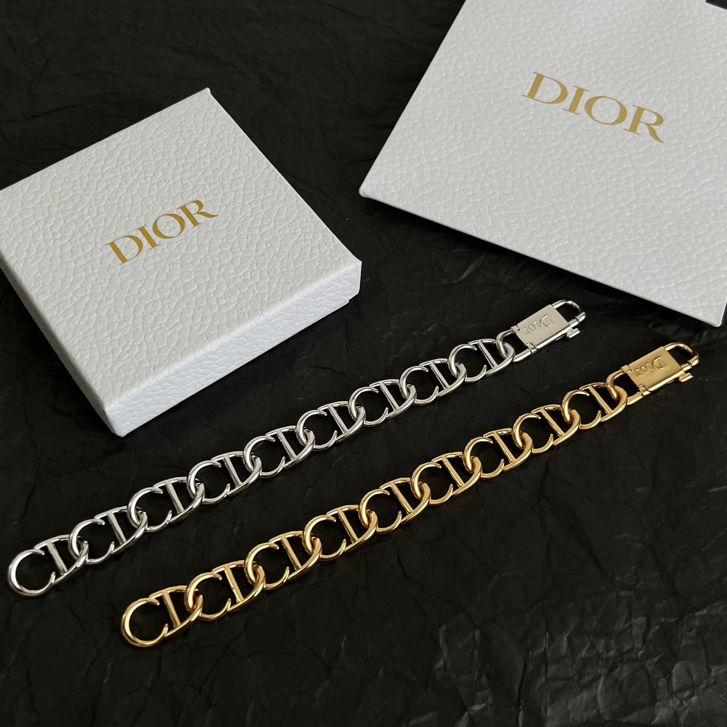 Dior CD Icon Chain bracelet Gold-tone brass no gemstones 19cm