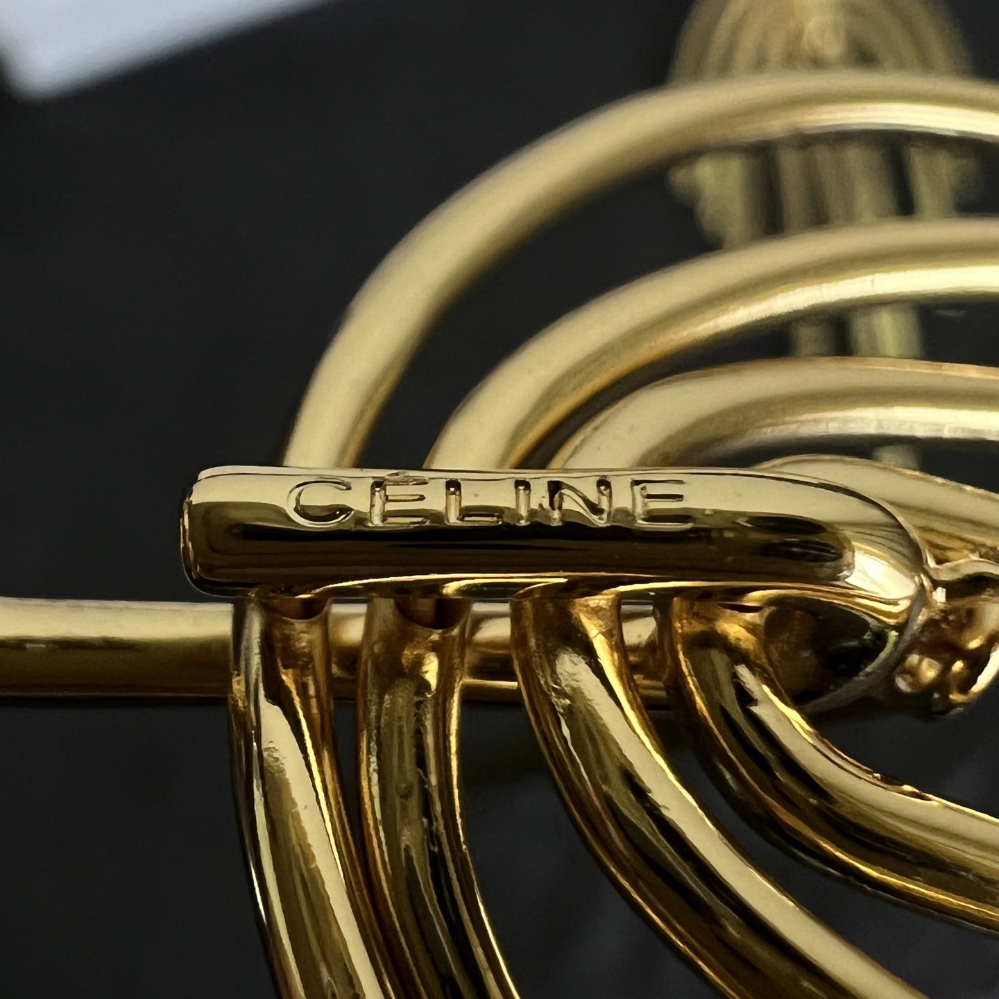 Celine Multi-bar Fringe Drop Earrings earrings Gold-tone metal Silver-tone metal 6 5cm drop length