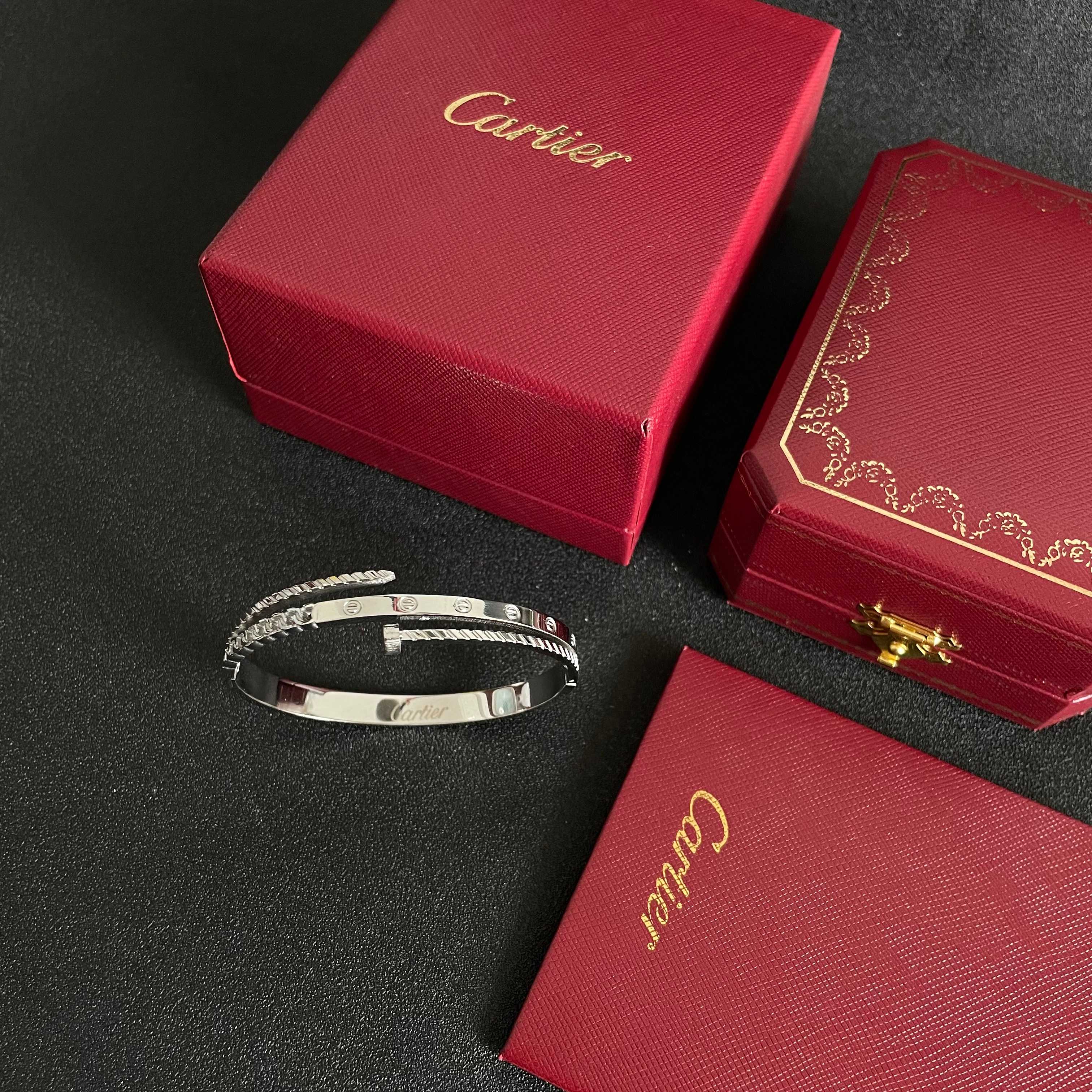 Cartier Juste un Clou bracelet silver-toned metal no gemstones 17