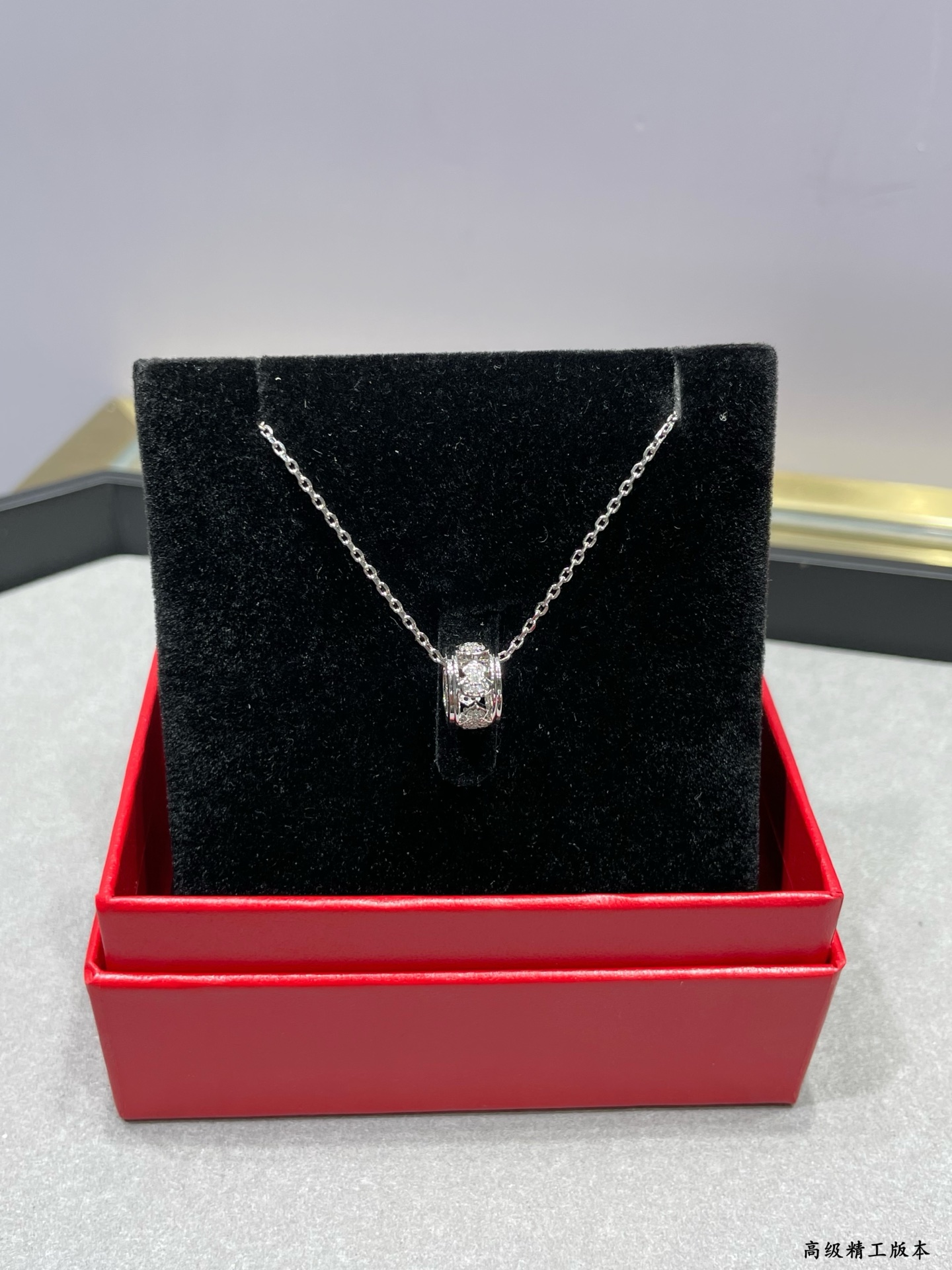 Qeelin Wulu necklace 18K rose gold with clear diamonds 18K yellow gold with clear diamonds 18K white gold with clear diamonds 42cm