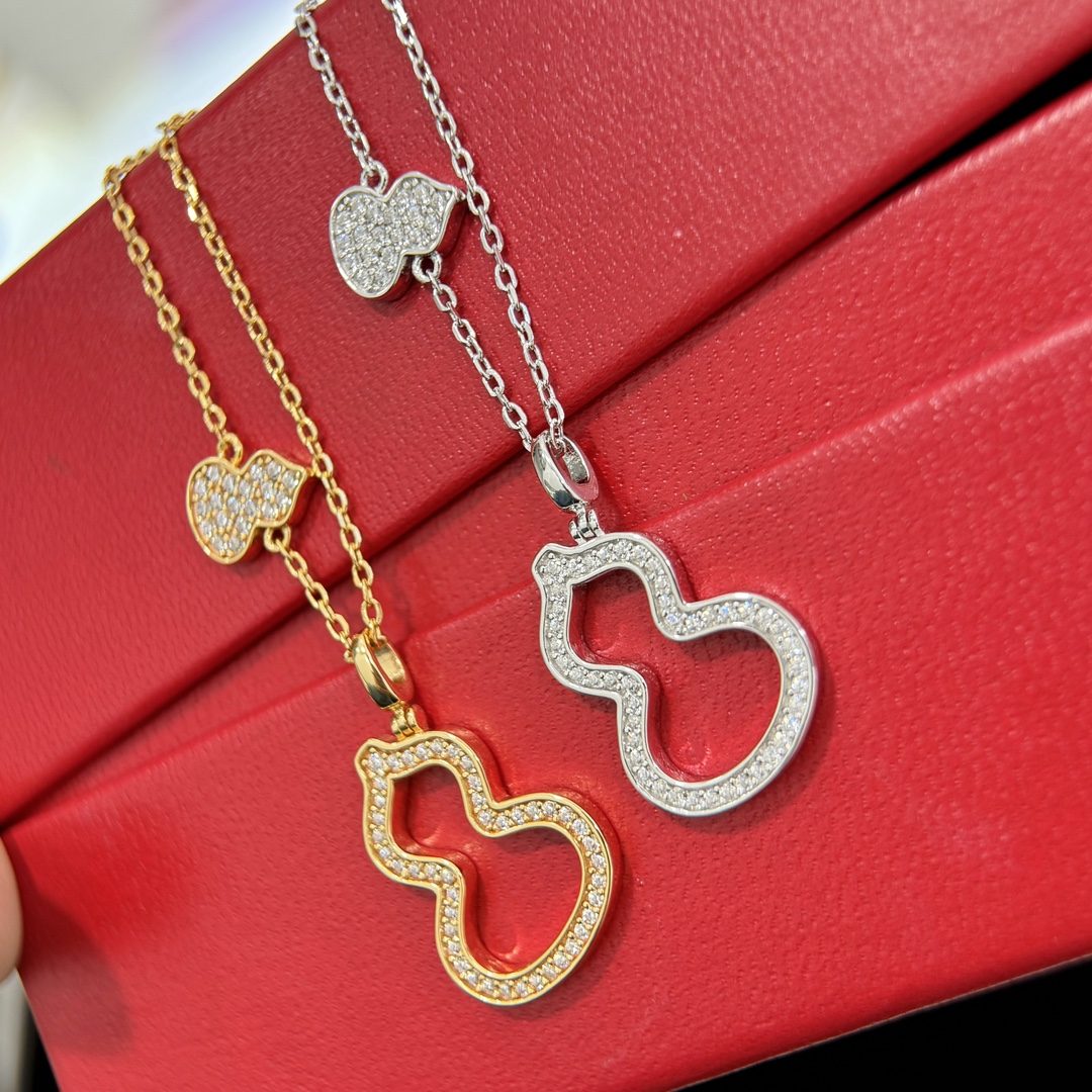Qeelin Wulu necklace Available in rose gold platinum and yellow gold all set with clear pave diamonds 42cm