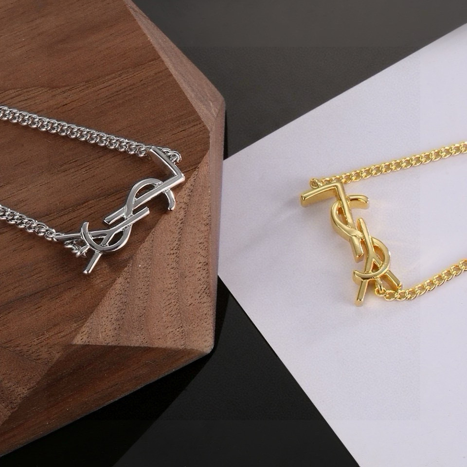 Saint Laurent Cassandre YSL Monogram Chain Bracelet bracelet Gold-tone metal also available in silver-tone metal no gemstones 18cm with 3cm extender