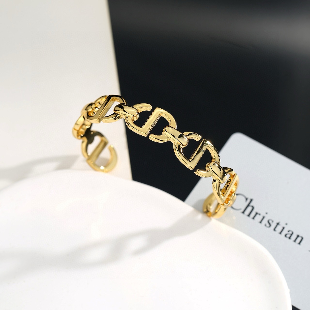Dior CD Navy bracelet gold-tone metal 17cm
