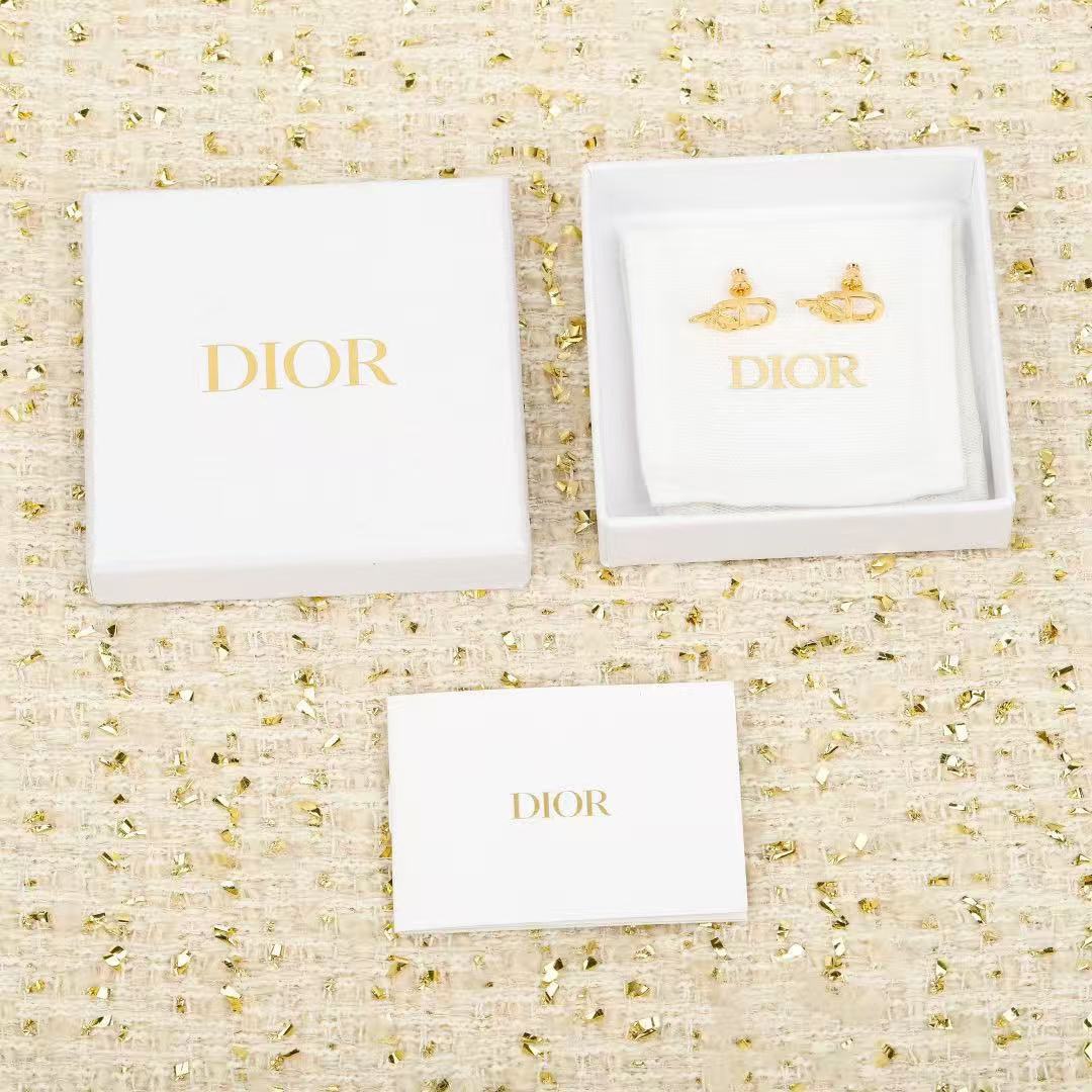 Dior Diorcd Bee Stud Earrings earrings Gold-tone metal One Size