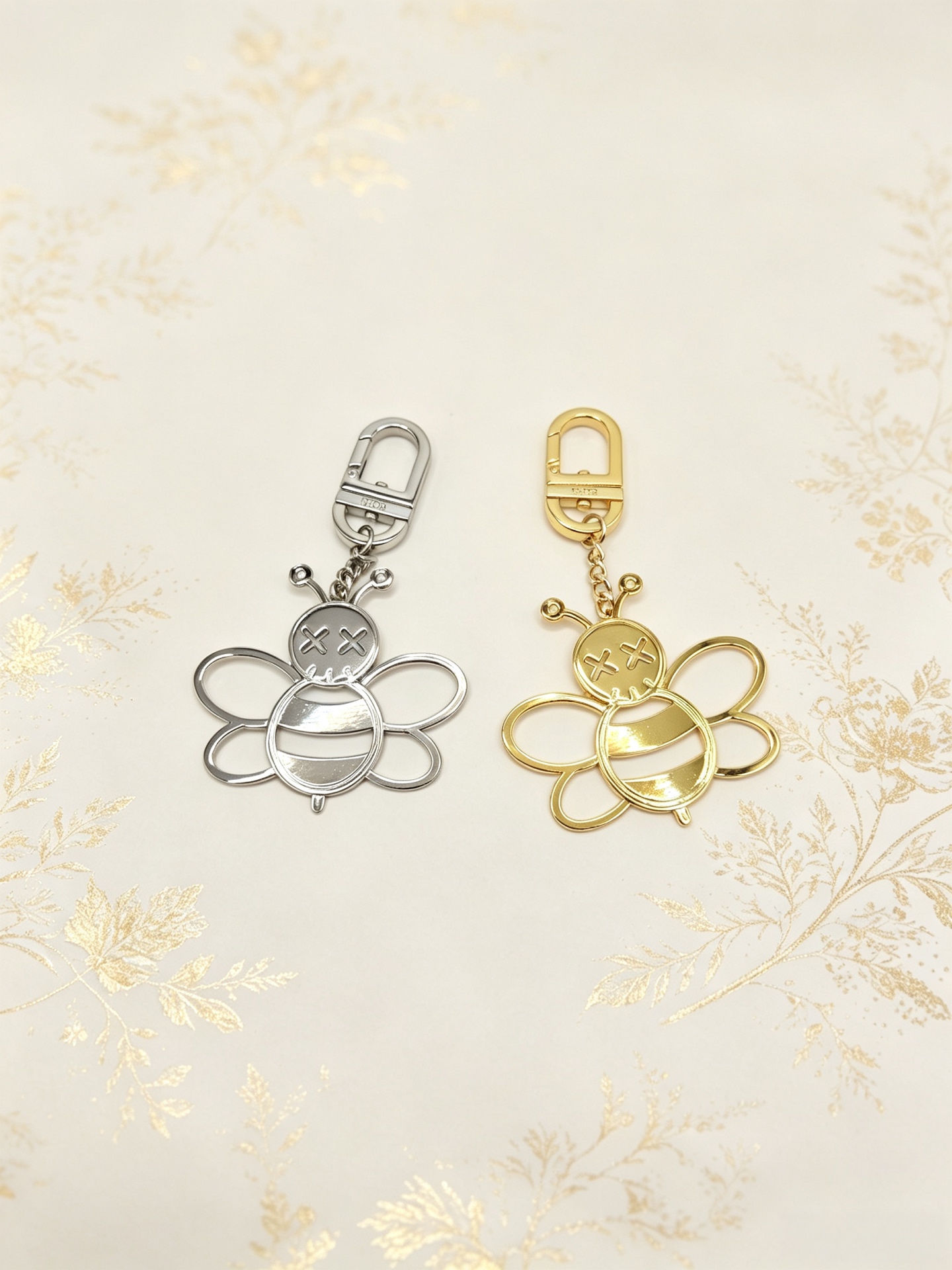 Dior Kaws Bee Charm pendant Silver-tone metal and Gold-tone metal no gemstones One Size