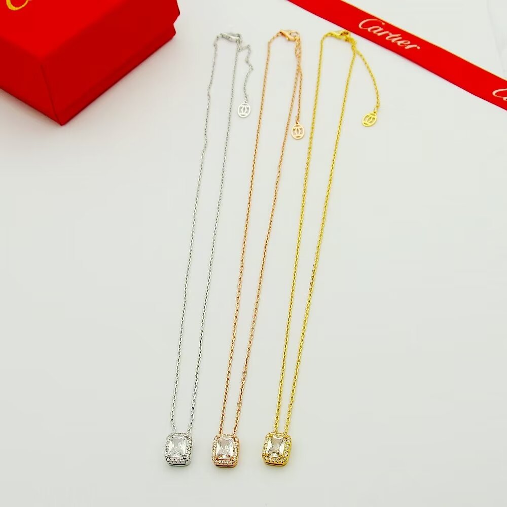 Cartier Destinee necklace Yellow gold clear diamond 42cm