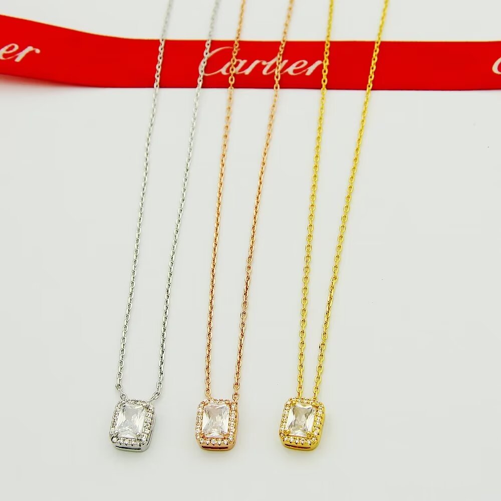 Cartier Destinee necklace Yellow gold clear diamond 42cm